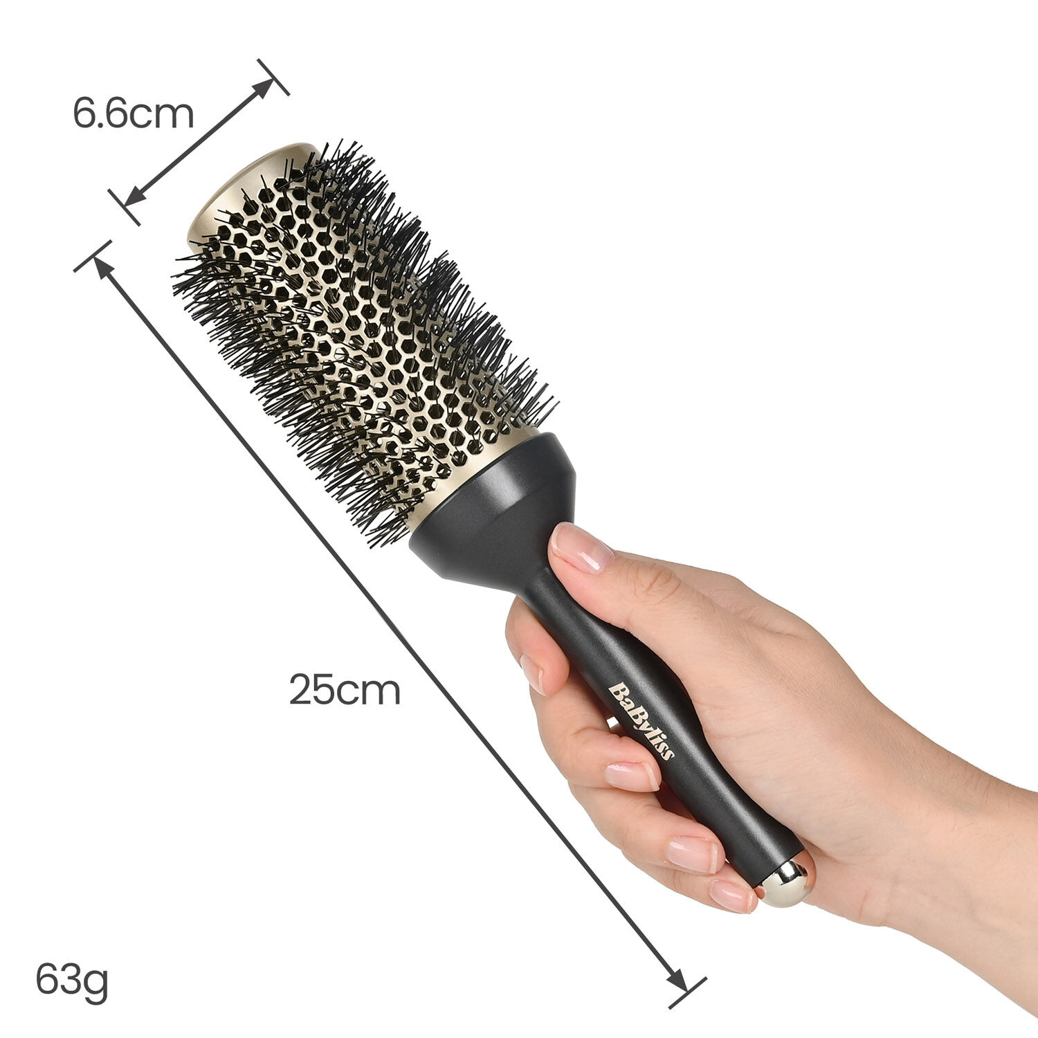 Wet to Dry Round Ceramic Blow-Dry Hair Brush